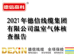 2021年德信线缆集团有限公司温室气体核查报告